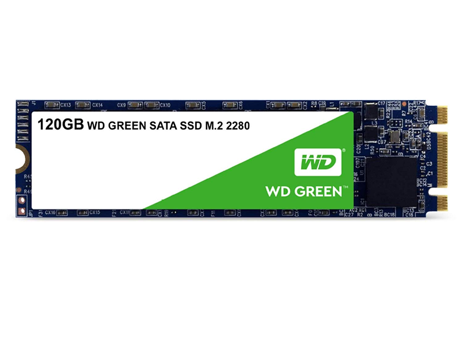 купить Твердотельный накопитель 120GB SSD WD WDS120G2G0B Серия GREEN 3D NAND M.2 2280 R545Mb/s SATA. Для повседневных задач. Твердотельные накопители WD Green — одни из самых экономных накопителей в отрасли. Благодаря низкому потреблению энергии заряда бата в Алматы