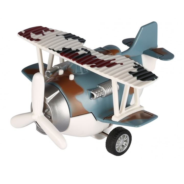 купить Самолет металический инерционный Same Toy Aircraft синий  SY8016AUt-4 в Алматы