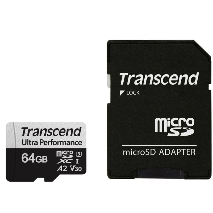 купить Карта памяти MicroSD 64GB Class 10 U3 Transcend TS64GUSD340S в Алматы