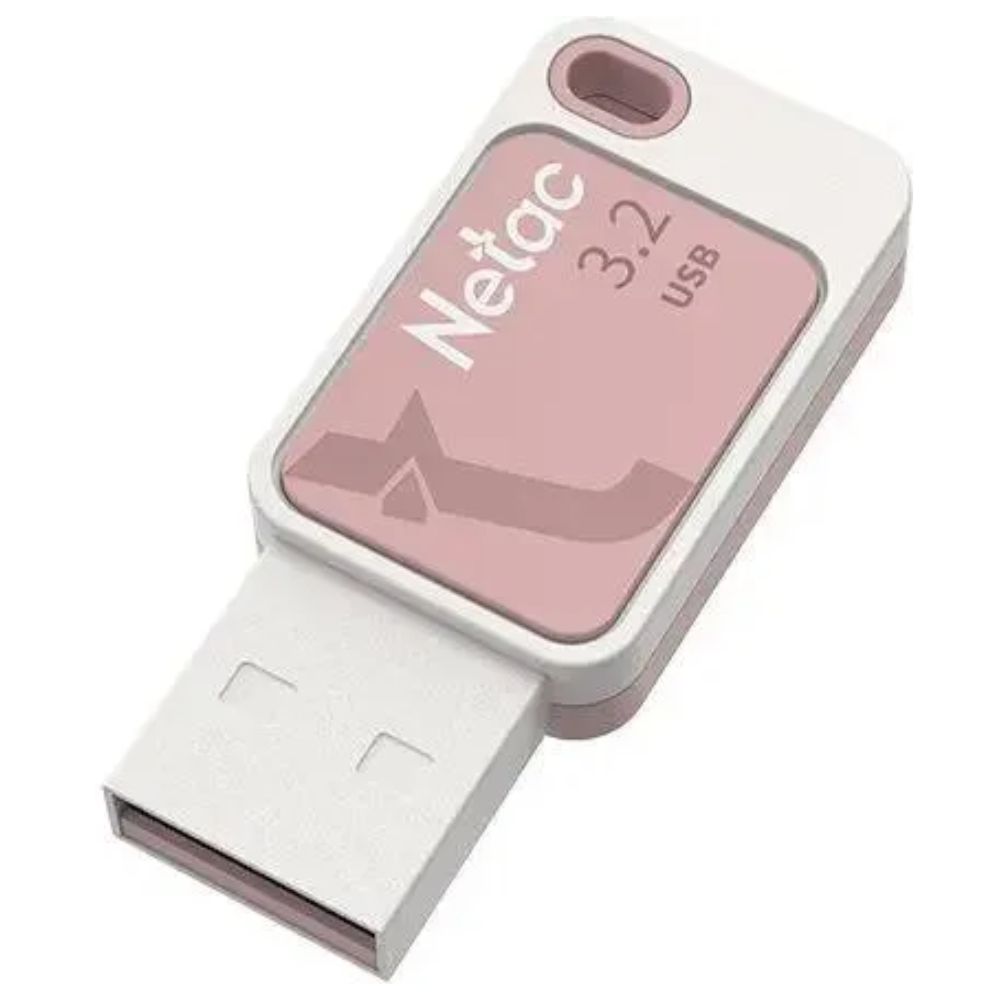 купить USB флешка Netac UA31 256Gb white/pink USB 3.2 (NT03UA31N-256G-32PK) в Алматы