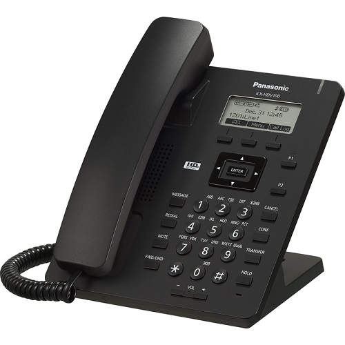 купить Panasonic KX-HDV100RUB Проводной SIP-телефон 2.3-дюйм, 1 линия, 1 порт, память 500 номеров в Алматы