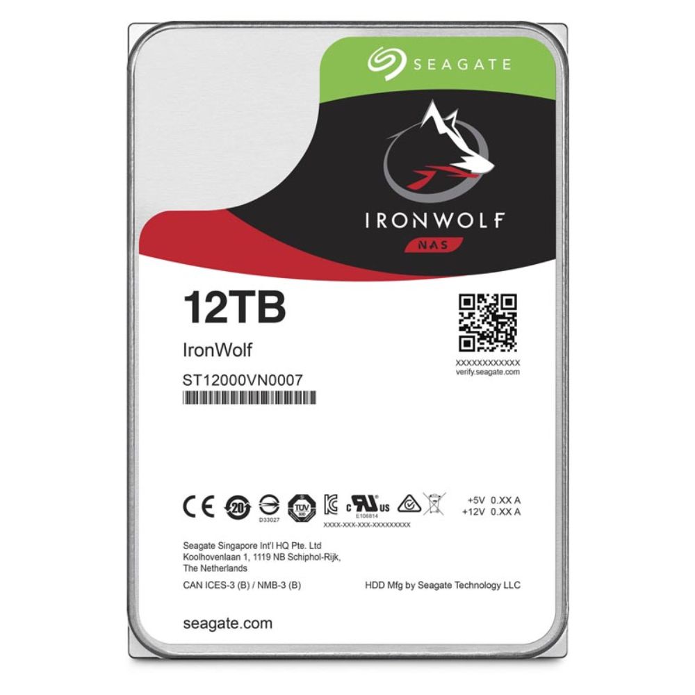 купить Жесткий диск для NAS систем 12Tb HDD Seagate IronWolf SATA 6Gbit/s 3.5* 7200 rpm 256Mb ST12000VN0008.  в Алматы