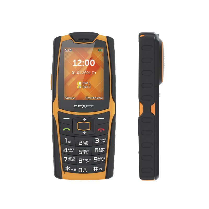 купить Мобильный телефон Texet TM-521R черно-оранжевый в Алматы