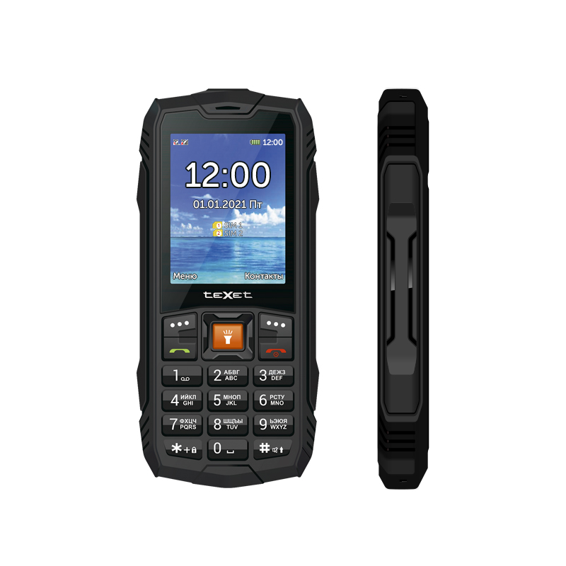 купить Мобильный телефон Texet TM-516R черный в Алматы