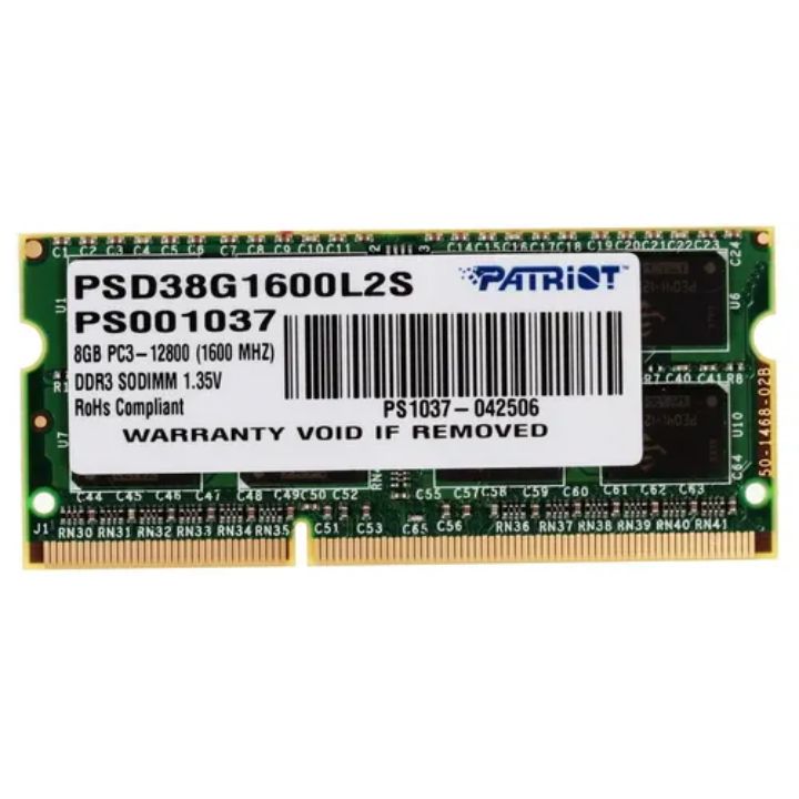 купить Модуль памяти для ноутбука Patriot SL PSD38G1600L2S DDR3L 8GB в Алматы
