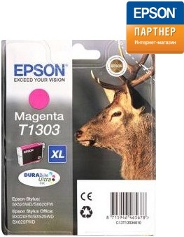 купить Картридж Epson C13T13034012 I/C B42WD пурпурный new в Алматы