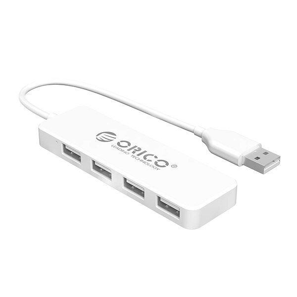 купить USB Хаб ORICO  FL01-WH-BP <USB2.0х4, 30cm, 480Mbps, White> в Алматы