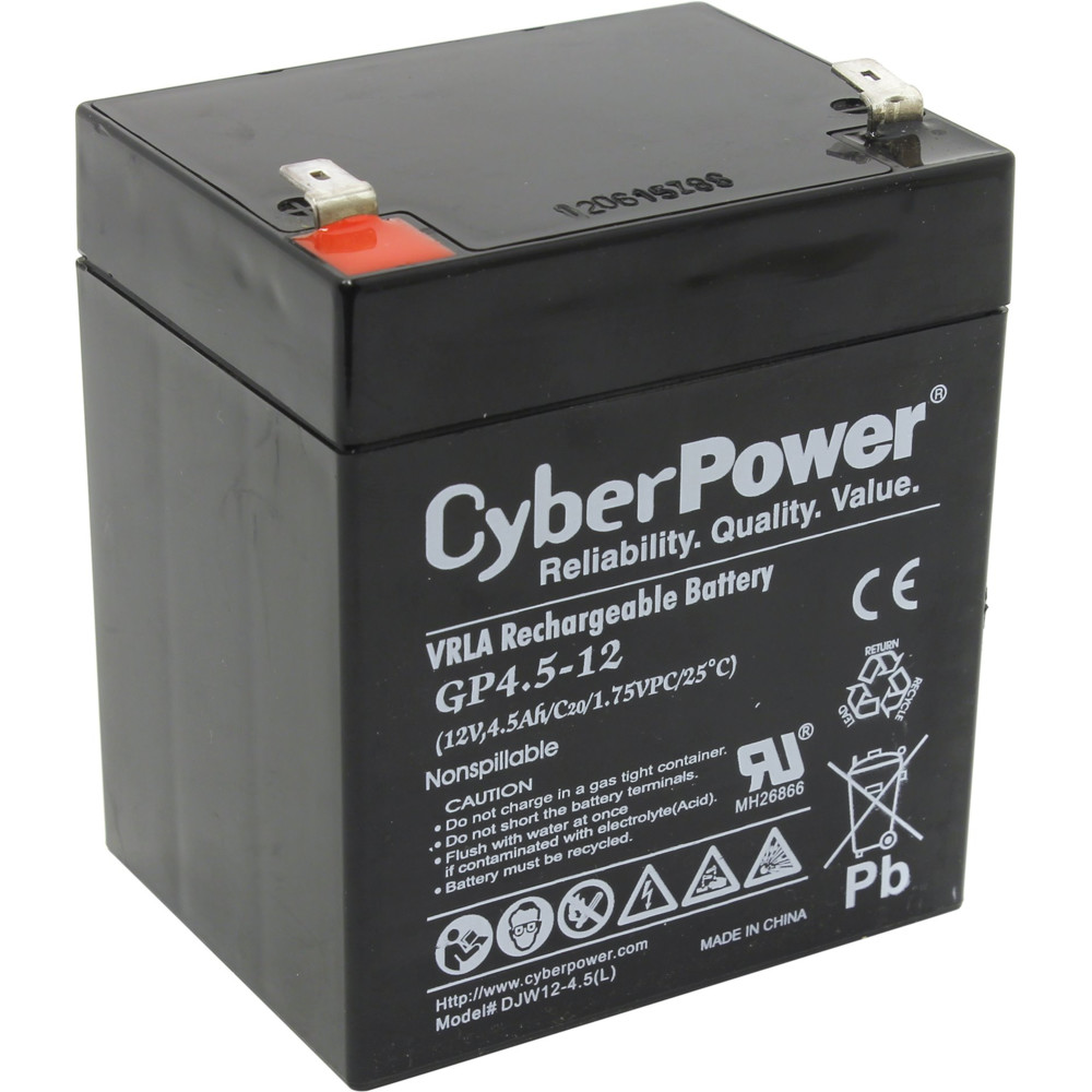 купить Батарея CyberPower GP4.5-12 12V4.5Ah 90х70х101мм в Алматы