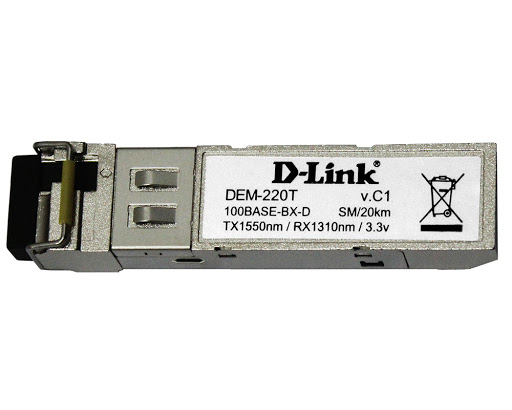 купить D-Link DEM-220T/10 трансивер SFP одномод 20 км WDM (10 шт.) /  в Алматы