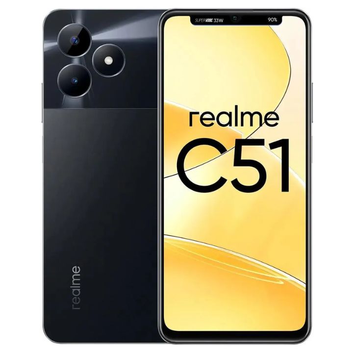 купить Смартфон Realme C51 4+128 Gb Carbon Black RMX3830 INT+NFC (RU) в Алматы