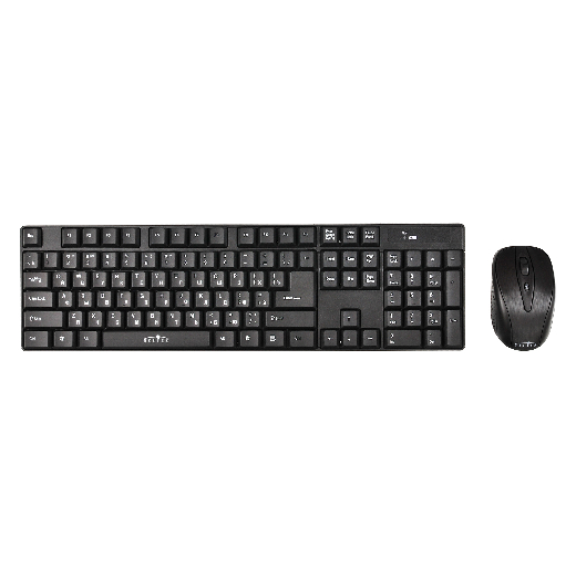 купить Клавиатура + мышь Oklick 210M клав:черный мышь:черный USB беспроводная в Алматы