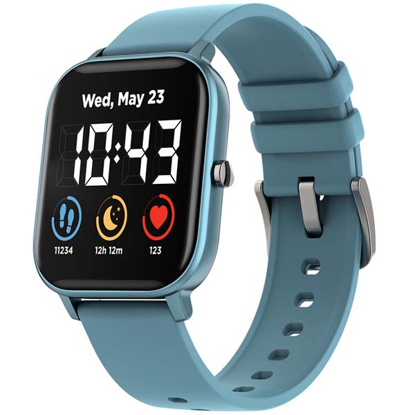 купить CANYON Wildberry SW-74 Smart watch, 1.3inches TFT full touch screen, Zinc plastic body, IP67 waterproof, multi-sport mode, compatibility with iOS and android, blue body with blue silicon belt, Host: 43*37*9mm, Strap: 230x20mm, 45g в Алматы