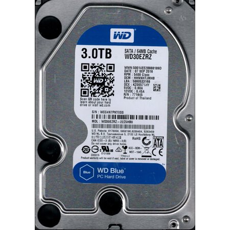 купить Жесткий диск HDD 3Tb Western Digital Blue SATA 6Gb/s 64Mb 5400rpm WD30EZRZ в Алматы