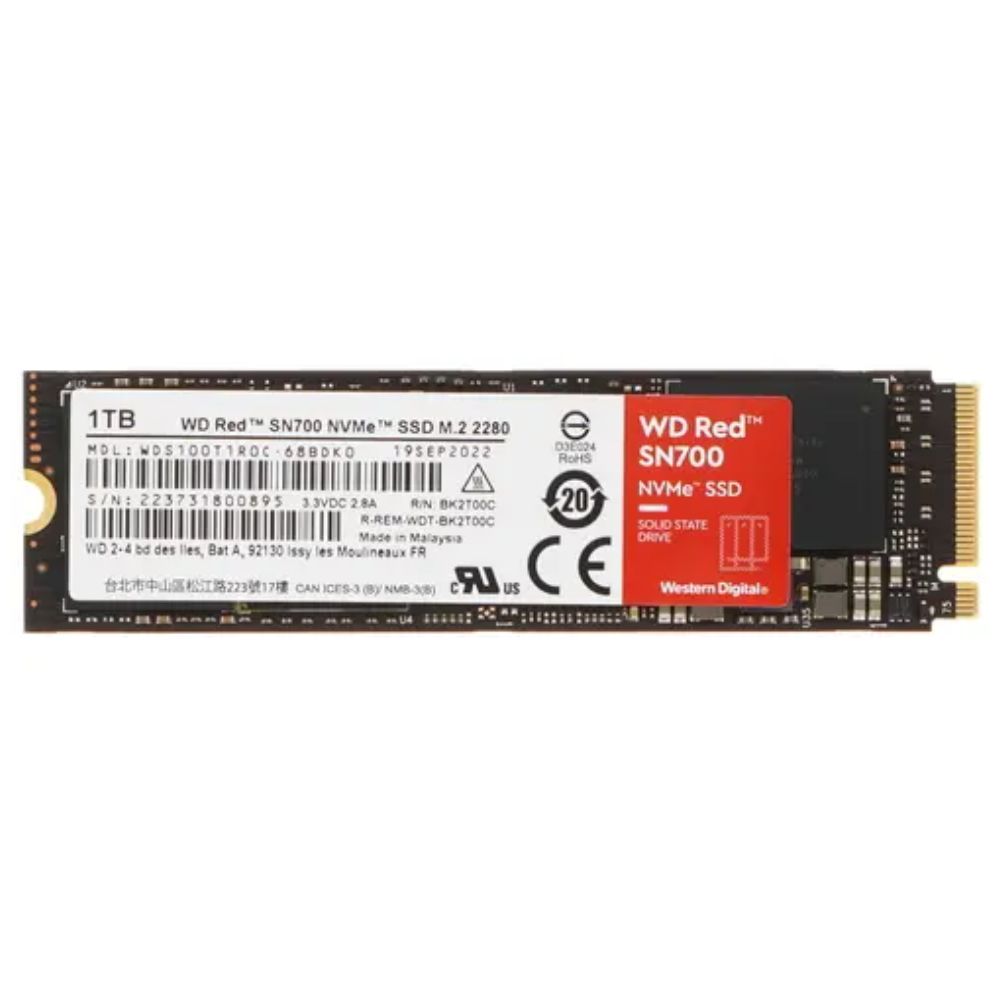 купить 1000GB SSD WD RED SN700 NVMe M.2 PCI-E WDS100T1R0C в Алматы