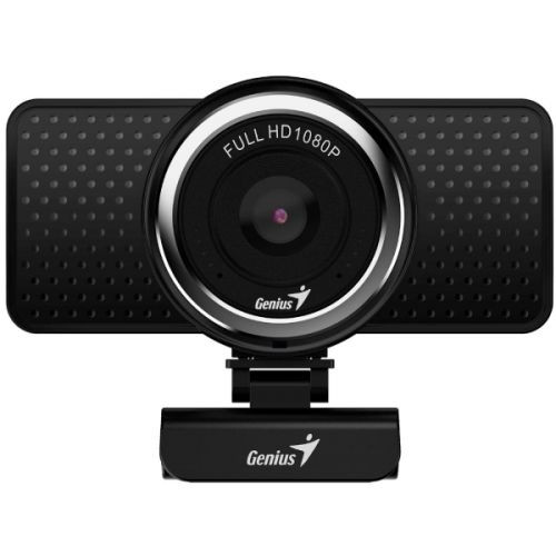 купить GENIUS ECam 8000, black, Full-HD 1080p webcam, swiveling, tripod-ready design, USB, built-in microphone, rotation 360 degree, tilt 90 degree в Алматы