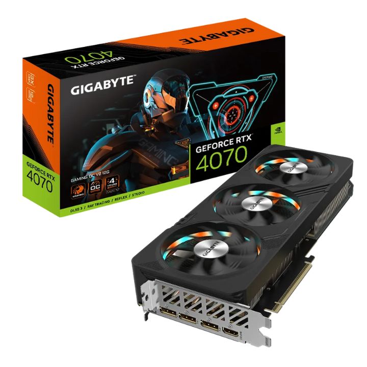 купить Видеокарта Gigabyte GeForce RTX 4070 GAMING OC V2 12G GV-N4070GAMING OCV2-12GD в Алматы