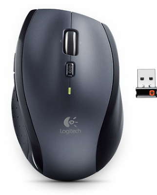 купить Мышь беспроводная Logitech M705 Marathon (1000dpi, 2.4 GHz/USB-ресивер (Logitech Unifying®), 7 кнопок, 2 батареи типа AA) в Алматы