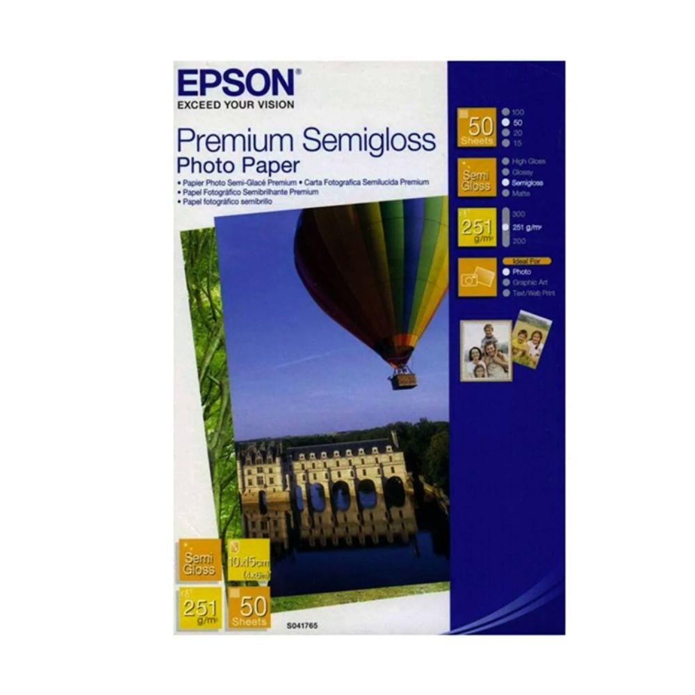 купить Фотобумага Epson C13S041332 Premium Semigloss Photo Paper A4 (20л) в Алматы