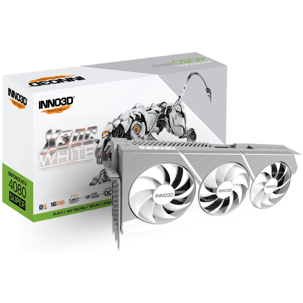 купить Видеокарта Inno3D GeForce RTX4080 SUPER X3 OC WHITE 16G N408S3-166XX-18703259 в Алматы