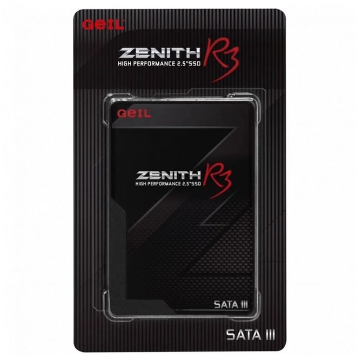 купить Твердотельный накопитель 128GB SSD GEIL FD09DCDH ZENITH R3 2.5” SATA3 R550MB/s W490MB/s GZ25R3-128G в Алматы