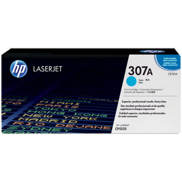 купить Картридж лазерный HP CE741A Cyan Print Cartridge for HP LaserJet CP5225, up to 7300 в Алматы
