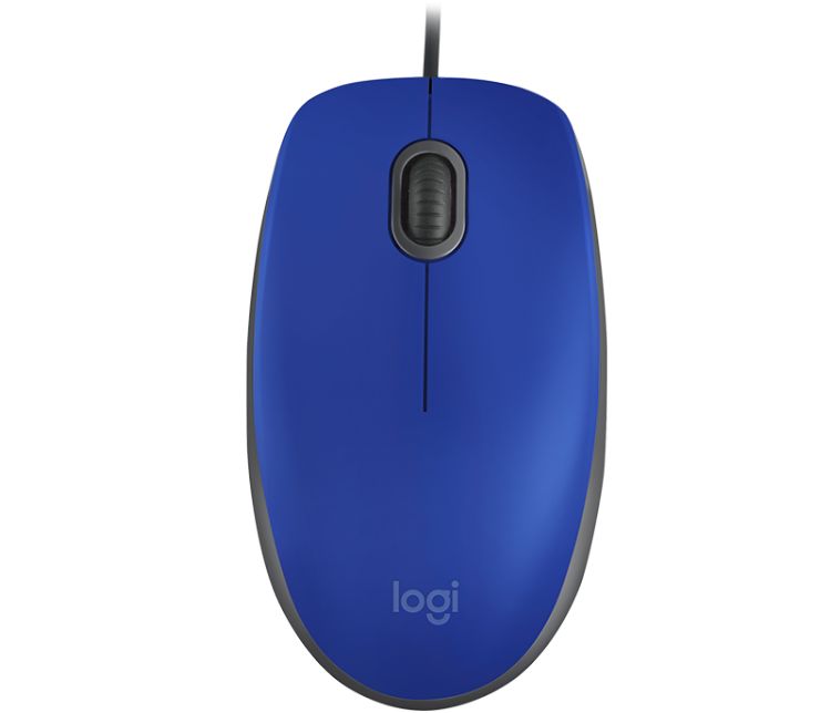 купить Мышь Logitech M110 Silent (M110s) 910-005488 Blue (синяя, бесшумная, оптическая, 1000dpi, USB, 1.8м) в Алматы