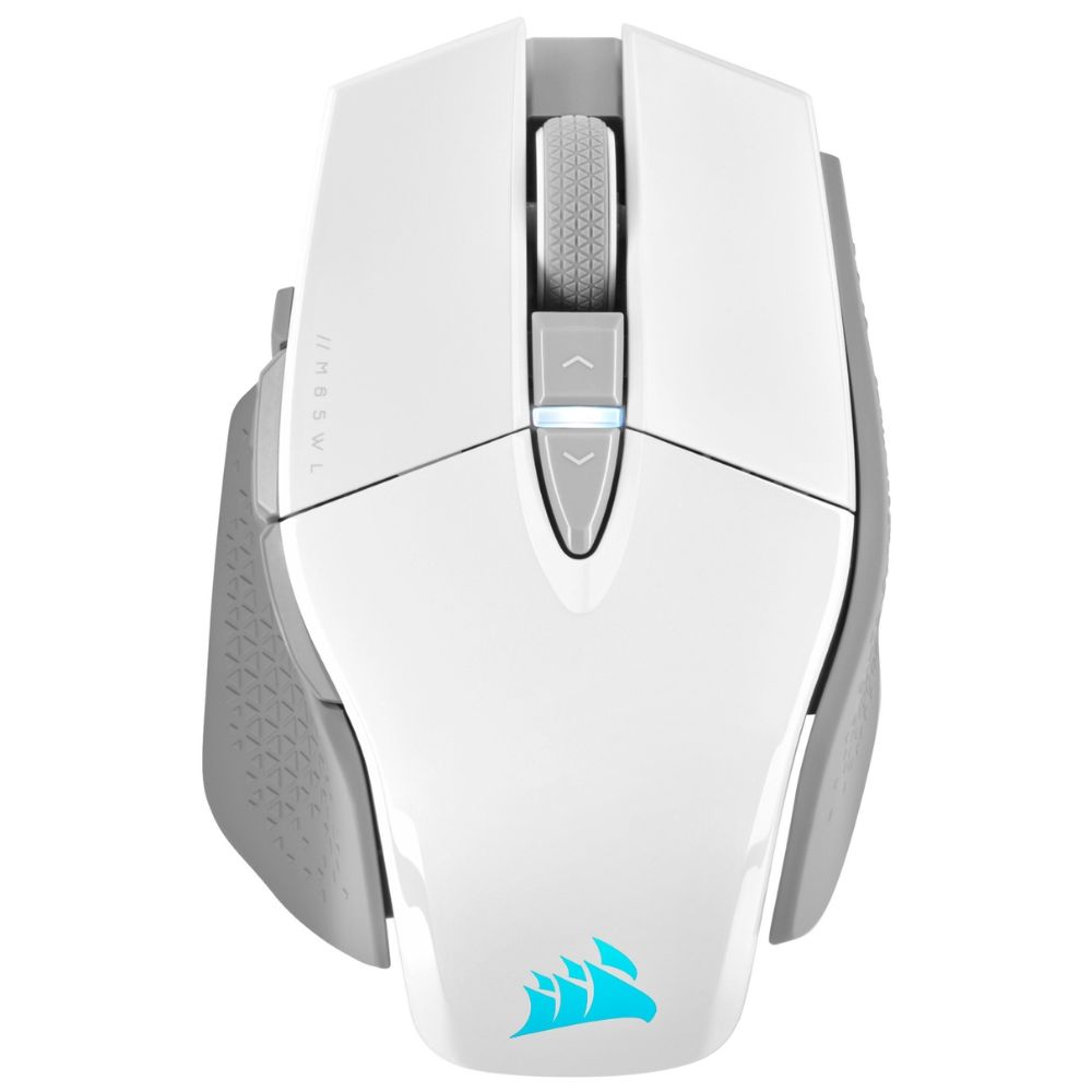 купить Corsair M65 RGB ULTRA WIRELESS Gaming Mouse, Backlit RGB LED, Optical, Silver ALU, White, EAN: 840006658740 в Алматы