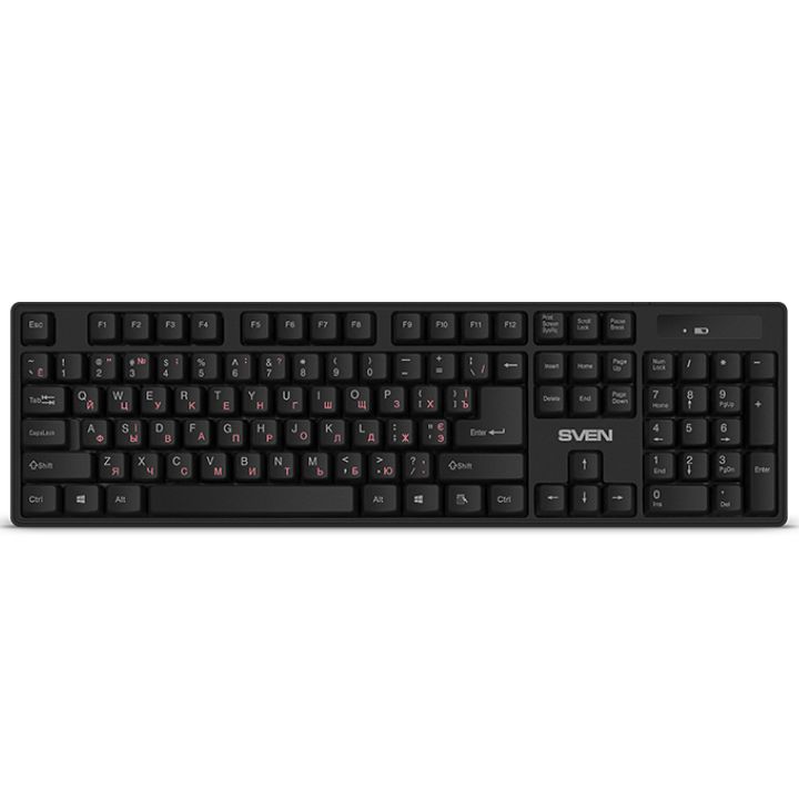 купить SVEN KB-C2100W Беспроводная клавиатура черный в Алматы