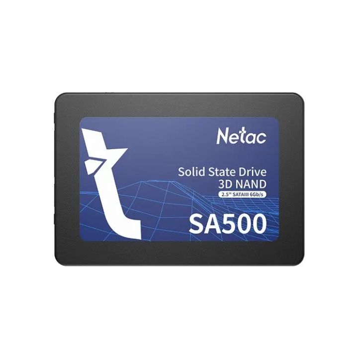 купить Твердотельный накопитель SSD 512Gb, SATA 6 Gb/s, Netac SA500, 2.5", 3D TLC, 520R/450W в Алматы