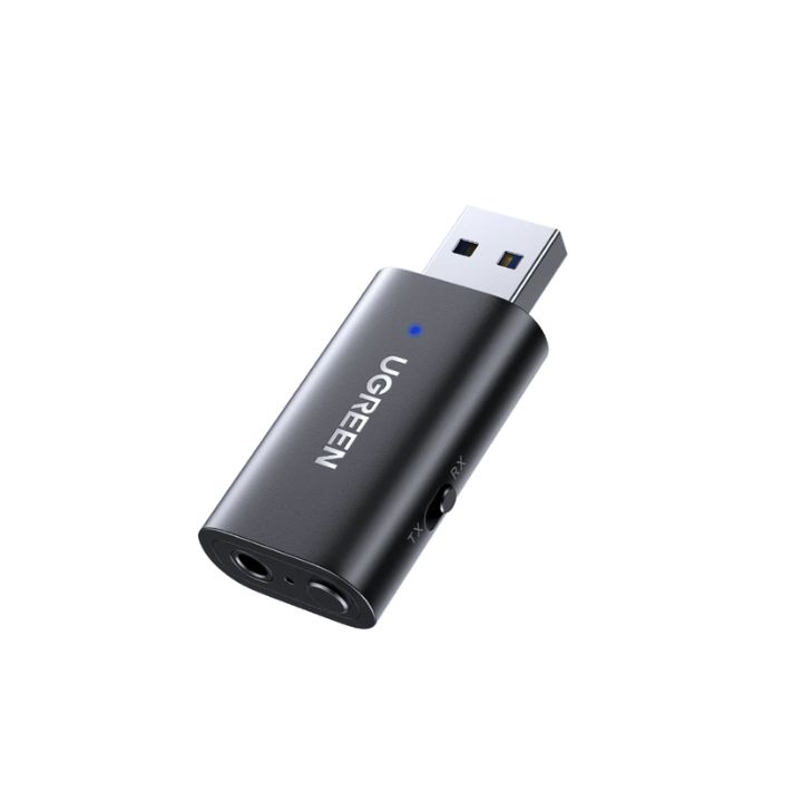 купить UGREEN CM523 USB 2.0 to 3.5mm Bluetooth Transmitter/Receiver Adapter with Audio Cable 60300 в Алматы