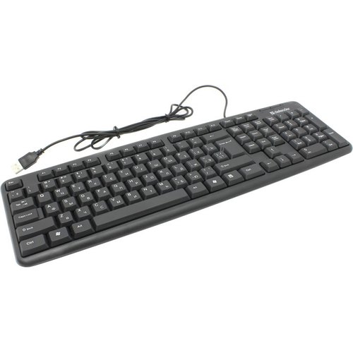 купить Клавиатура Defender Element HB-520 B (Черный), USB, ENG/RUS/KAZ,стандарт                                                                                                                                                                                   в Алматы