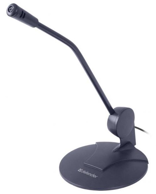 купить Микрофон компьютерный Defender MIC-117 черный, кабель 1,8 м в Алматы