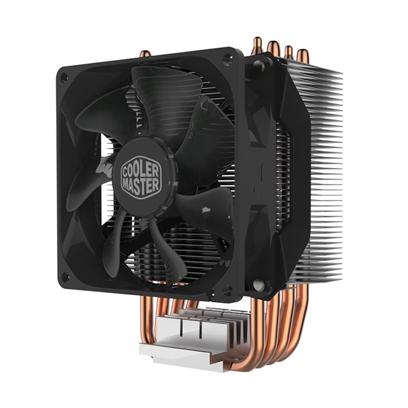 купить Вентилятор для CPU CoolerMaster Hyper H412R Intel&AMD 4-pin(PWM) 600-2000RPM 29.4dBA(Max) LGA1151/1150/1155/2066/2011-v3/2011/AM4/AM3+/AM2+ RR-H412-20PK-R2 в Алматы