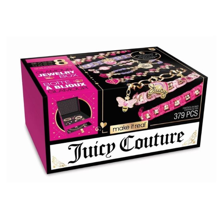 купить Набор для творчества Make It Real Шкатулка с украшениями Juicy Couture Glamour Jewelry Box Pearls в Алматы
