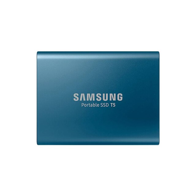 купить Внешний SDD Samsung T5 500Mb MU-PA500B/WW USB 3.1 Gen 2 Type-C  Аппаратное AES 256-битное шифрование Цвет: Синий в Алматы