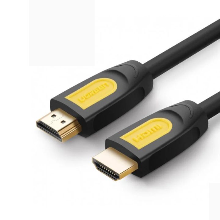 купить Кабель UGREEN HD101 HDMI Round Cable 1m (Yellow/Black) в Алматы