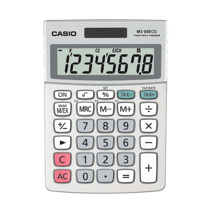купить Калькулятор настольный CASIO MS-88ECO-W-EP в Алматы