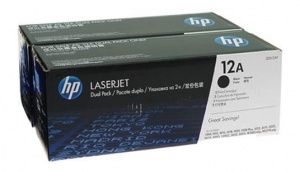 купить Картридж лазерный HP Q2612AF, 12A для HP LJ 1010/1012/1015/1020/3050/3052/3055, в двойной упаковке, 2000 страниц в Алматы