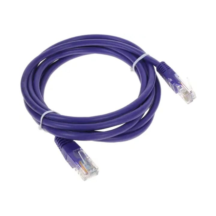 купить Патч-корд UTP Cablexpert PP12-2M/V кат.5e, 2м, литой, многожильный (фиолетовый) в Алматы