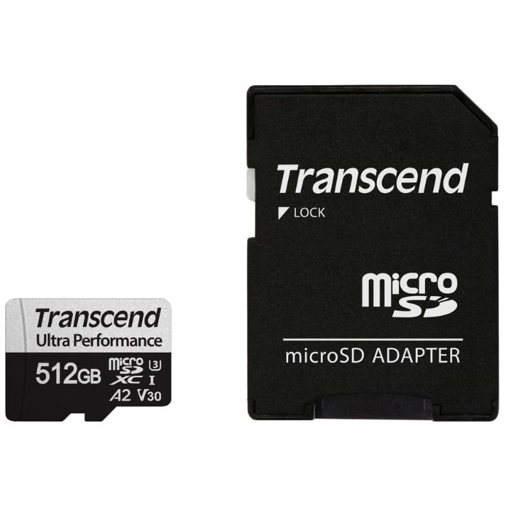 купить Карта памяти MicroSD 128GB Class 10 U3 Transcend TS128GUSD340S в Алматы