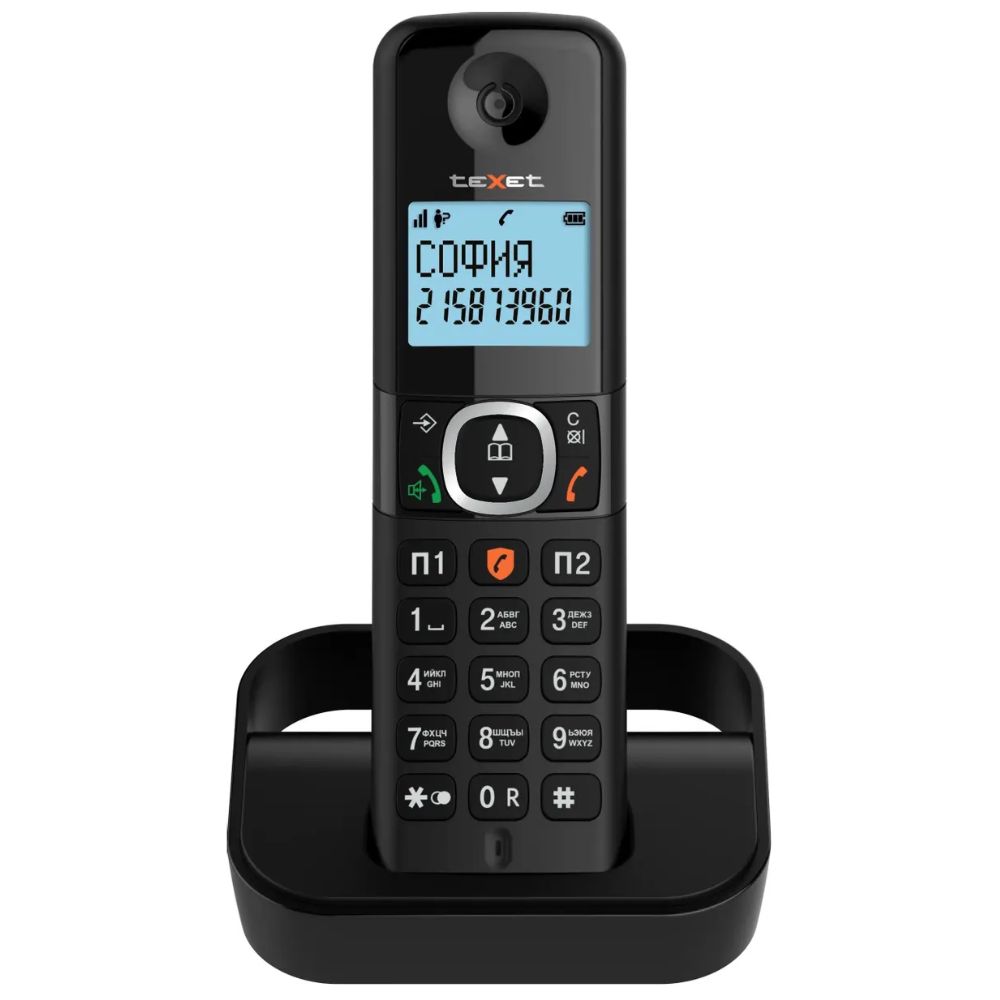 купить Телефон беспроводной Texet TX-D5605A черный 127220 в Алматы