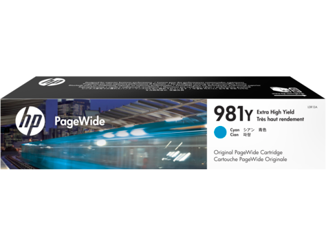 купить Картридж струйный HP L0R13A 981Y Extra High Yield Cyan Original PageWide для PageWide Enterprise Color 556/586 в Алматы