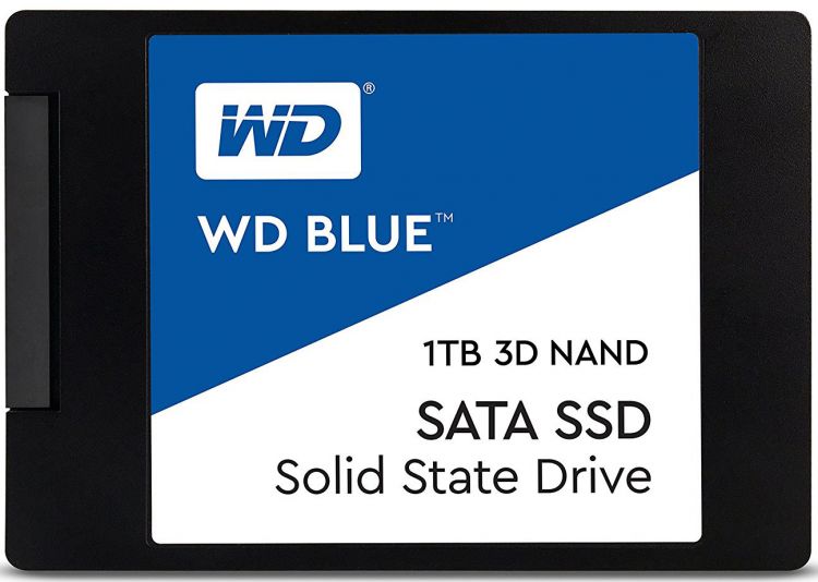 купить Твердотельный накопитель 1000GB SSD WD WDS100T2B0A Серия BLUE 3D NAND 2.5” SATA3 R560Mb/s, W530MB/s. Высокоскоростная серия дисков с высоким уровнем выносливости. Работа на отказ до 1,75 млн. часов! Рекомендован для использования в качестве основного в Алматы