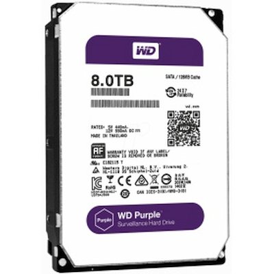купить Жесткий диск HDD 8Tb Western Digital Purple WD80PUZX SATA 6Gb/s 128Mb 3,5* в Алматы