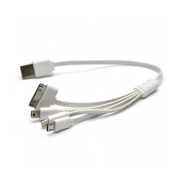 купить Kабель PowerPlant универсальный USB 2.0 AM - Mini, Micro, Lightning, I-Pod, 0.3м в Алматы
