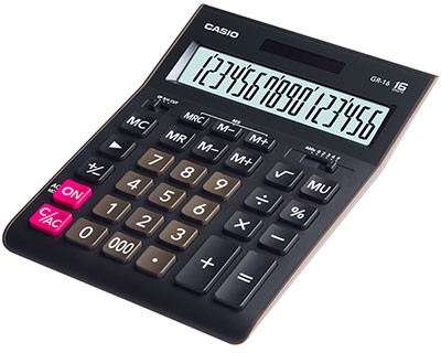 купить Калькулятор настольный CASIO GR-16-W-EP в Алматы