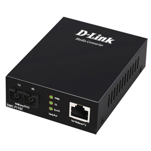 купить D-Link DMC-F15SC/B1A Медиаконвертер с 1 портом 10/100Base-TX и 1 портом 100Base-FX с разъемом SC в Алматы