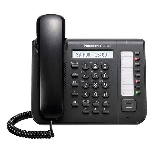 купить Panasonic KX-DT521 Системный цифровой телефон. 1-строчный ЖК-дисплей с подсветкой / RU в Алматы
