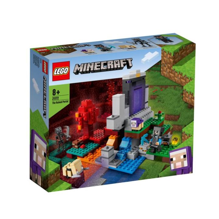 купить Конструктор LEGO Minecraft Разрушенный портал в Алматы