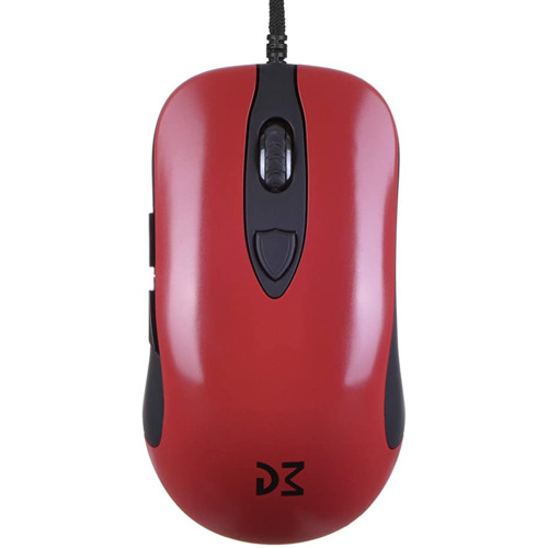 купить Мышь Dream Machines DM1FPS_Red <Оптический сенсор PMW3389, Плетеный шнур 1.8 m USB 16000 dpi> в Алматы